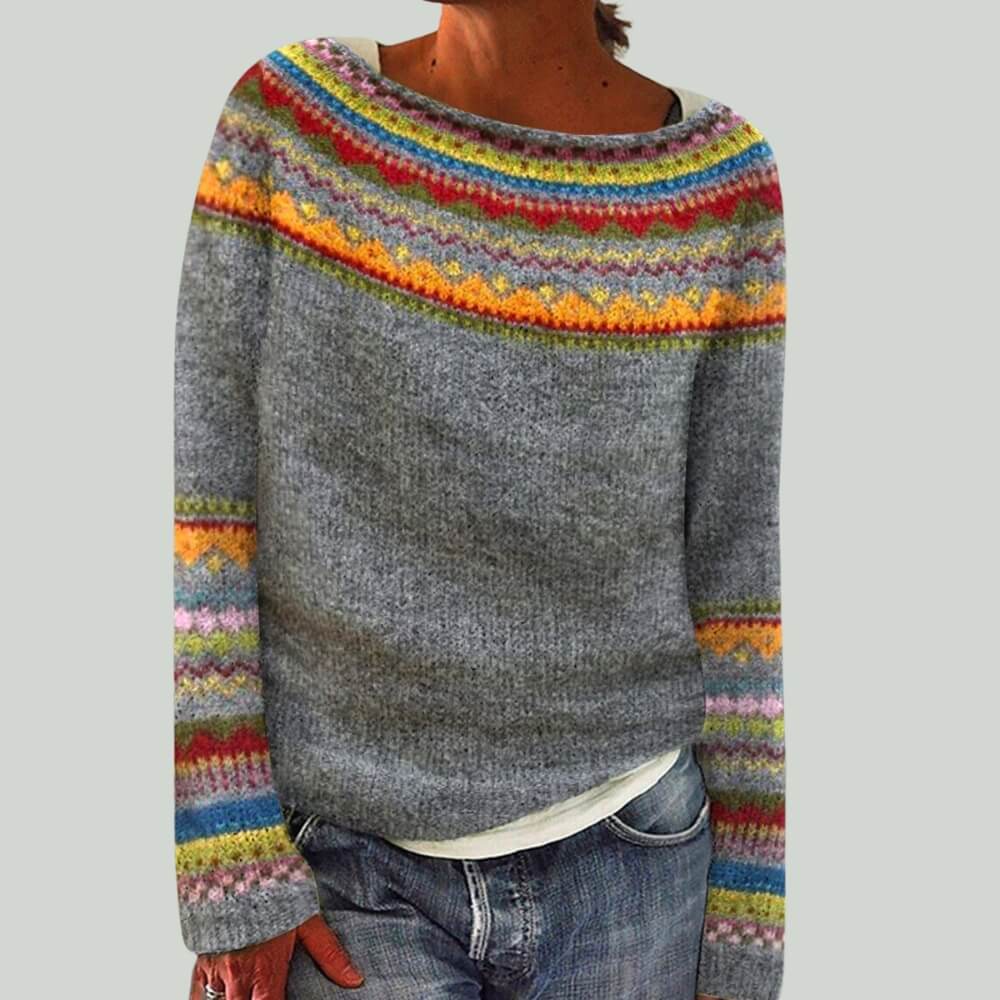 Amalie™ - Pull Rétro d'Automne
