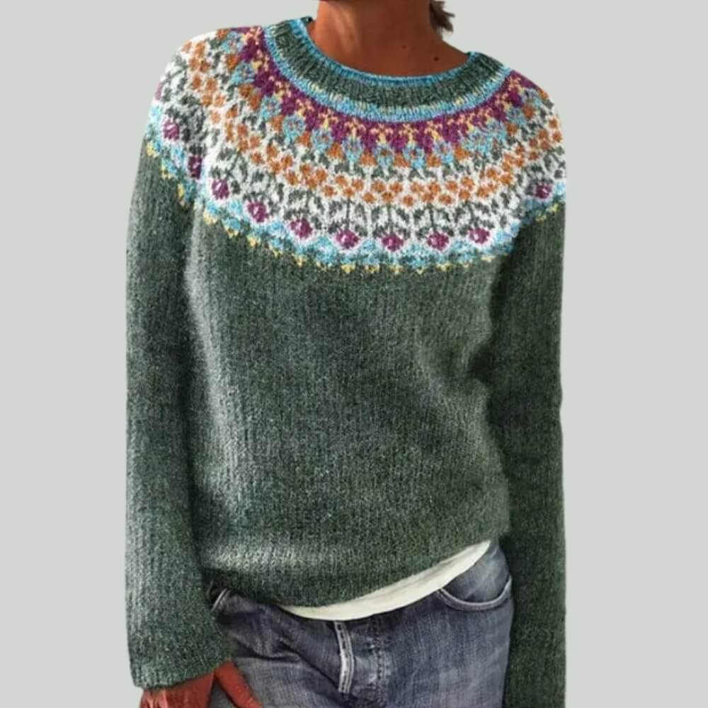 Amalie™ - Pull Rétro d'Automne