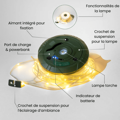CampLamp™ - Lanterne LED Portable pour Camping